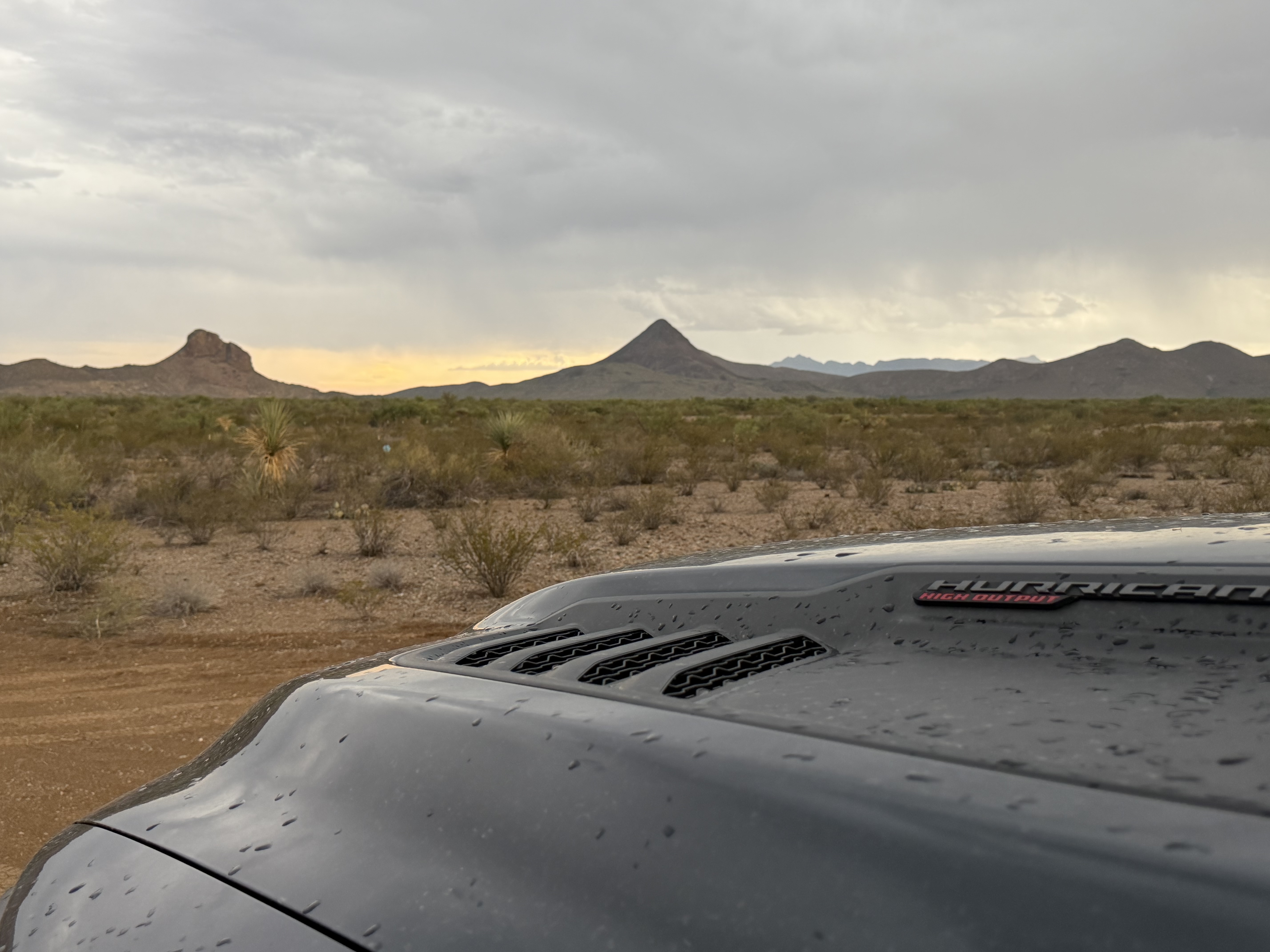 Desert rig and open land