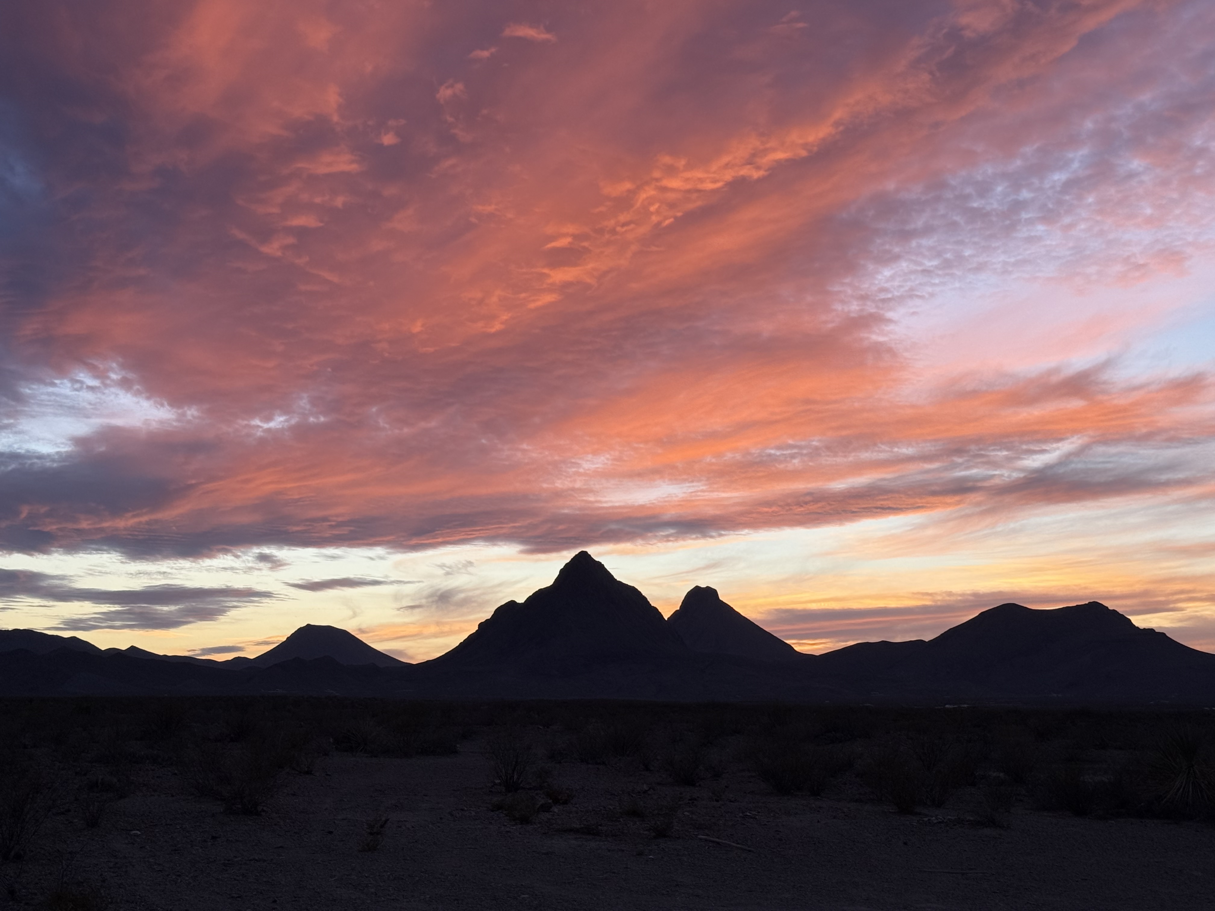 Sunset over Longhorn Safari